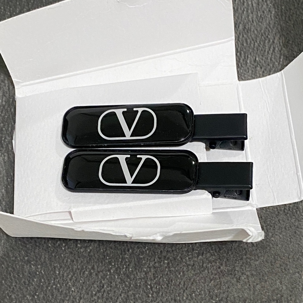 Valentino Black Hair Clips